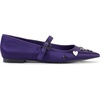 image:imageKARL LAGERFELD Paris Womens Veyda Mary Jane FlatsDeep Plum