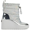 image:imageKARL LAGERFELD Womens Berdina Wedge Slip onSilver Irridescent
