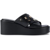 image:imageKARL LAGERFELD Womens Caleigh Platform Wedge Sandal With PinsBlack