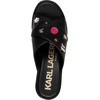 image:imageKARL LAGERFELD Womens Caleigh Platform Wedge Sandal With PinsDark Black