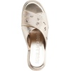 image:imageKARL LAGERFELD Womens Caleigh Platform Wedge Sandal With PinsWhite Gold