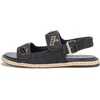 image:imageKARL LAGERFELD Womens Charlay Double Strap Sandal With Pin EmbellishmentsBlack