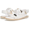 image:imageKARL LAGERFELD Womens Charlay Double Strap Sandal With Pin EmbellishmentsBright White