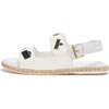 image:imageKARL LAGERFELD Womens Charlay Double Strap Sandal With Pin EmbellishmentsBright White