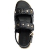 image:imageKARL LAGERFELD Womens Charlay Double Strap Sandal With Pin EmbellishmentsDark Black