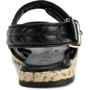 image:imageKARL LAGERFELD Womens Charlay Double Strap Sandal With Pin EmbellishmentsDark Black