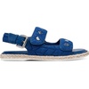 image:imageKARL LAGERFELD Womens Charlay Double Strap Sandal With Pin EmbellishmentsDark Blue