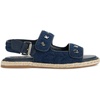 image:imageKARL LAGERFELD Womens Charlay Double Strap Sandal With Pin EmbellishmentsDark Denim