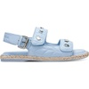 image:imageKARL LAGERFELD Womens Charlay Double Strap Sandal With Pin EmbellishmentsLight Blue