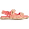 image:imageKARL LAGERFELD Womens Charlay Double Strap Sandal With Pin EmbellishmentsSunset Coral