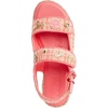 image:imageKARL LAGERFELD Womens Charlay Double Strap Sandal With Pin EmbellishmentsSunset Coral