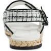 image:imageKARL LAGERFELD Womens Charlay Double Strap Sandal With Pin EmbellishmentsWhiteBlack