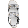 image:imageKARL LAGERFELD Womens Charlay Double Strap Sandal With Pin EmbellishmentsWhiteBlack