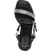 image:imageKARL LAGERFELD Womens Cybil Evening Ankle Strap Dress HeelBlackWhite