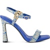 image:imageKARL LAGERFELD Womens Cybil Evening Ankle Strap Dress HeelBlue Multi
