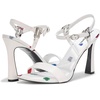 image:imageKARL LAGERFELD Womens Cybil Evening Ankle Strap Dress HeelBright White