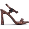 image:imageKARL LAGERFELD Womens Cybil Evening Ankle Strap Dress HeelCognac