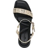 image:imageKARL LAGERFELD Womens Cybil Evening Ankle Strap Dress HeelNaturalBlack