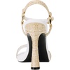 image:imageKARL LAGERFELD Womens Cybil Evening Ankle Strap Dress HeelNaturalBright White
