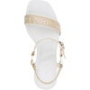 image:imageKARL LAGERFELD Womens Cybil Evening Ankle Strap Dress HeelNaturalBright White