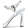 image:imageKARL LAGERFELD Womens Cybil Evening Ankle Strap Dress HeelSilver