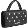 image:imageKARL LAGERFELD Womens Jacqueline Wallet on a String CrossbodyBlackWhite