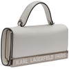 image:imageKARL LAGERFELD Womens Jacqueline Wallet on a String CrossbodyWhiteSilver