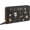 image:imageKARL LAGERFELD Womens Jacqueline Zip Wallet with PinsBlackGold