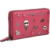 image:imageKARL LAGERFELD Womens Jacqueline Zip Wallet with PinsFuchsia