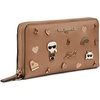 image:imageKARL LAGERFELD Womens Jacqueline Zip Wallet with PinsVicuna