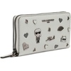 image:imageKARL LAGERFELD Womens Jacqueline Zip Wallet with PinsWhite