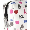 image:imageKARL LAGERFELD Womens Maybelle Cosmetic BagMultiWhite