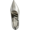 image:imageKARL LAGERFELD Womens Sury Evening Pointed Toe Ankle Strap PumpPewter