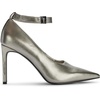 image:imageKARL LAGERFELD Womens Sury Evening Pointed Toe Ankle Strap PumpPewter