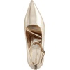 image:imageKARL LAGERFELD Womens Sury Evening Pointed Toe Ankle Strap PumpWhite Gold