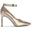 image:imageKARL LAGERFELD Womens Sury Evening Pointed Toe Ankle Strap PumpWhite Gold