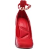 image:imageKarl Lagerfeld Paris Womens Pavla Ankle Strap HeelClassic Red