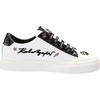 image:imageKarl Lagerfeld Womens Cate Pins Lace Up SneakerBright WhiteBlack