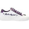 image:imageKarl Lagerfeld Womens Cate Pins Lace Up SneakerBright WhiteDeep Plum