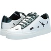 image:imageKarl Lagerfeld Womens Cate Pins Lace Up SneakerBright WhiteForest Green