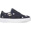 image:imageKarl Lagerfeld Womens Cate Pins Lace Up SneakerDark Navy
