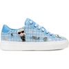 image:imageKarl Lagerfeld Womens Cate Pins Tweed Lace up SneakerBaltic Blue