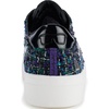 image:imageKarl Lagerfeld Womens Cate Pins Tweed Lace up SneakerBlackMulti