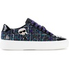 image:imageKarl Lagerfeld Womens Cate Pins Tweed Lace up SneakerBlackMulti