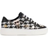 image:imageKarl Lagerfeld Womens Cate Pins Tweed Lace up SneakerBlackWhite Multi
