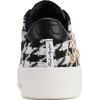 image:imageKarl Lagerfeld Womens Cate Pins Tweed Lace up SneakerBlackWhite Multi