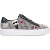 image:imageKarl Lagerfeld Womens Cate Pins Tweed Lace up SneakerDark BlackWhite