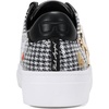 image:imageKarl Lagerfeld Womens Cate Pins Tweed Lace up SneakerDark BlackWhite