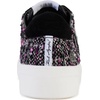 image:imageKarl Lagerfeld Womens Cate Pins Tweed Lace up SneakerMultiBlack