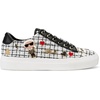 image:imageKarl Lagerfeld Womens Cate Pins Tweed Lace up SneakerNude
